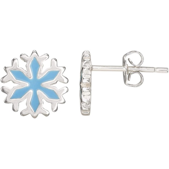 Disney Frozen Elsa Snowflake Earrings - Picture 2 of 11